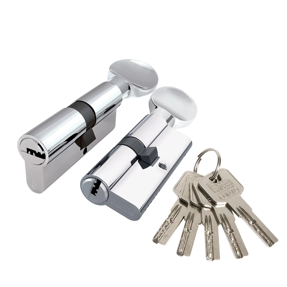Фото Цилиндровый механизм Z3002Knob60(25+10+25) с вертушкой CP хром